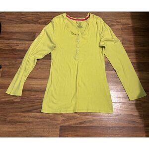 No Boundaries Henley Top Women’s Size XL Long Sleeve Casual Ribbed Knit Pullover